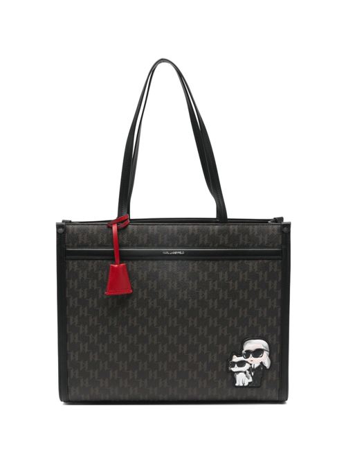 Borsa donna tote con patch logo Karl Lagerfeld | B1W300225059